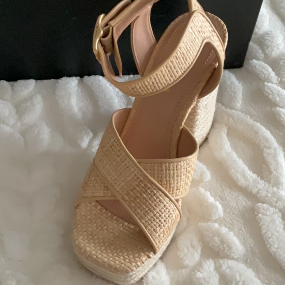 Coach Women's Tan Platform Heels - Picture 7 of 8
